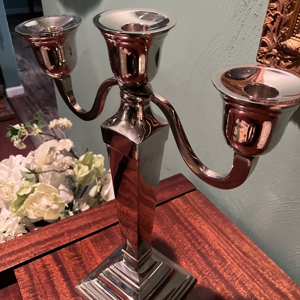 Candelabra, Nickel over Stainless Steel